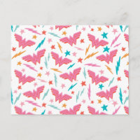 Wonder Woman Pink Logo and Lightning Pattern