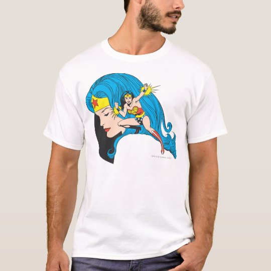 Wonder Woman Profile Background T-Shirt
