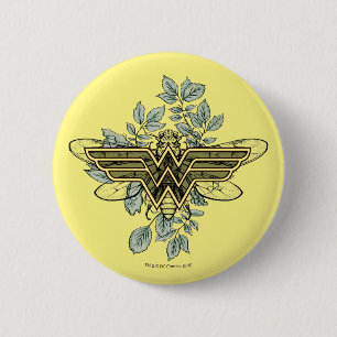 Wonder Woman Queen Bee Logo 6 Cm Round Badge