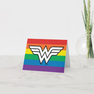 Wonder Woman Rainbow Logo Note Card