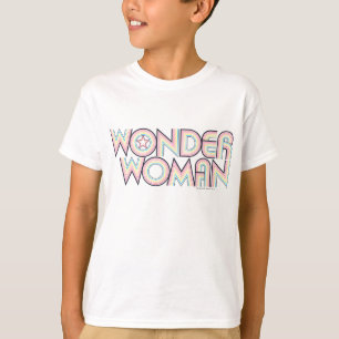 Wonder Woman Rainbow Logo T-Shirt