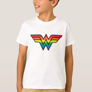 Wonder Woman Rainbow Logo T-Shirt