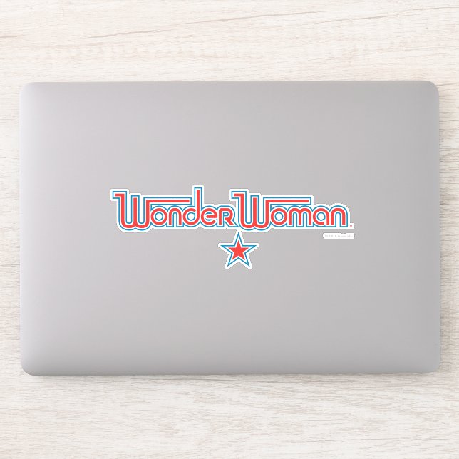 Wonder Woman Red and Blue Star Logo (Computer)