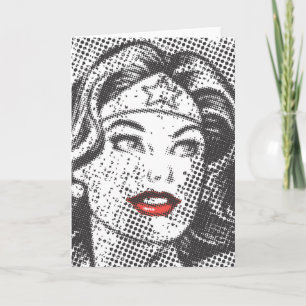 Wonder Woman Red Lips Card