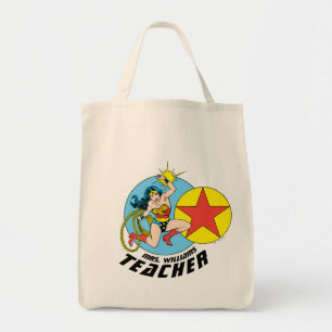 Wonder Woman Red Star Teacher Tote Bag