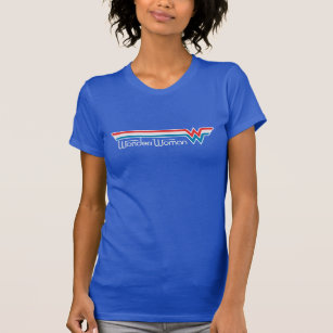 Wonder Woman Red White and Blue Logo T-Shirt