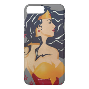 Wonder Woman Retro Profile Sunburst 3 iPhone 8 Plus/7 Plus Case