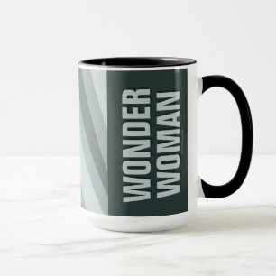 Wonder Woman Retro Profile Sunburst Mug