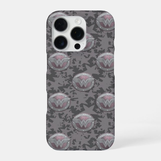 Wonder Woman Shield Pattern iPhone Case (Back)