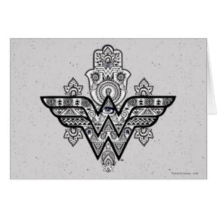 Wonder Woman Spiritual Paisley Hamsa Logo