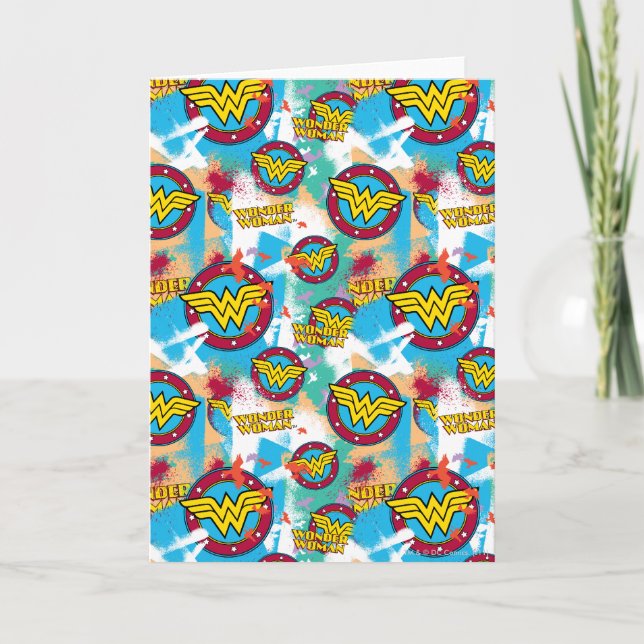 Wonder Woman Spray Paint Pattern Card (Front)