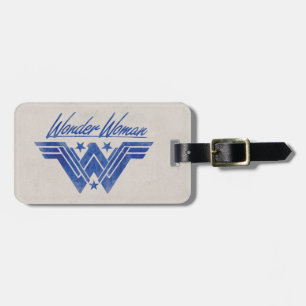 Wonder Woman Stacked Stars Symbol Luggage Tag