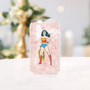 Wonder Woman Standing Can Glass