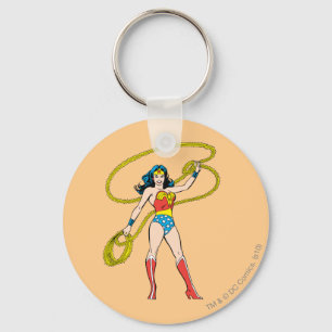 Wonder Woman Standing with Lasso Key Ring
