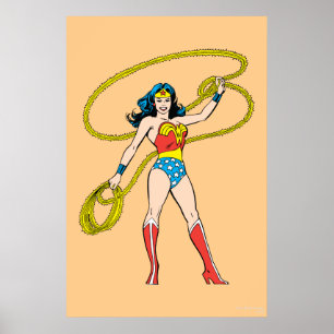 Wonder Woman Standing with Lasso Poster