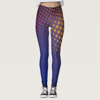 Wonder Woman-style Halftone Comic Book Leggings