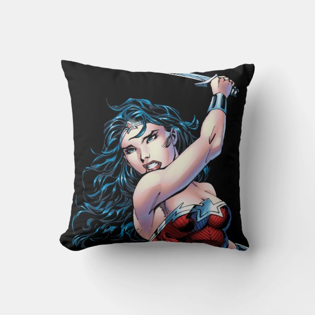 Wonder Woman Swinging Sword Cushion (Front)