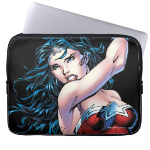 Wonder Woman Swinging Sword Laptop Sleeve