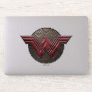 Wonder Woman Symbol Over Concentric Circles