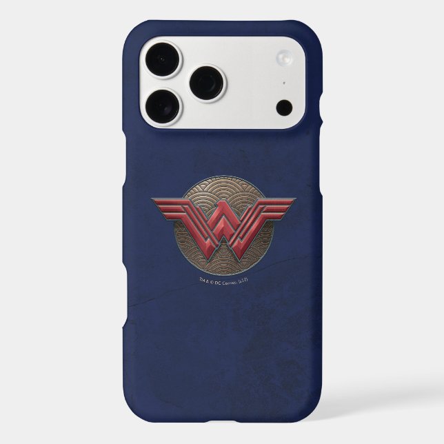 Wonder Woman Symbol Over Concentric Circles (Back)