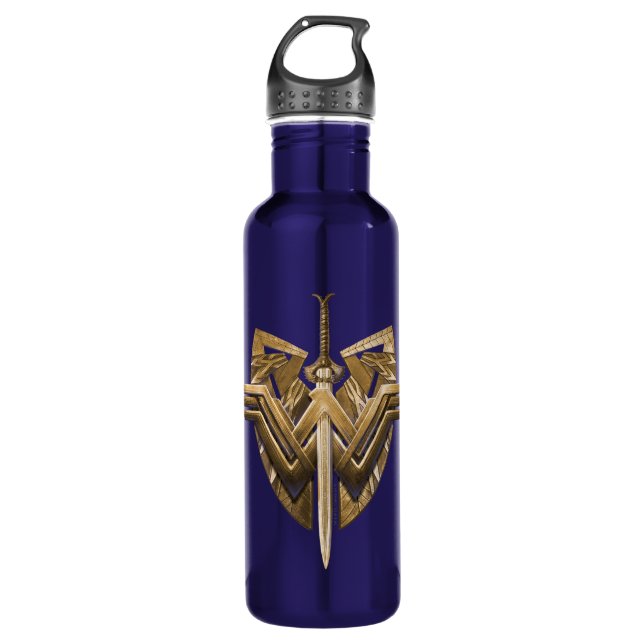 Wonder Woman Symbol With Sword of Justice 710 Ml Water Bottle (Front)