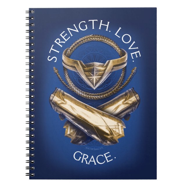 Wonder Woman Tiara, Lasso, and Bracelets Notebook (Front)