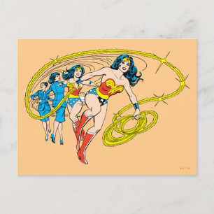 Wonder Woman Transform Postcard