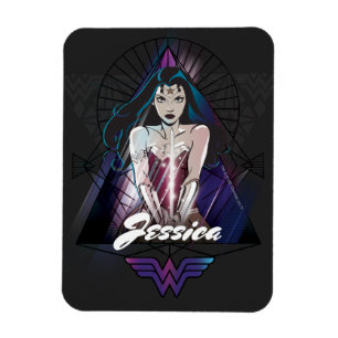 Wonder Woman Tribal Triangle Magnet