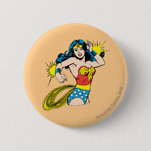 Wonder Woman Twist with Glowing Cuffs 6 Cm Round Badge