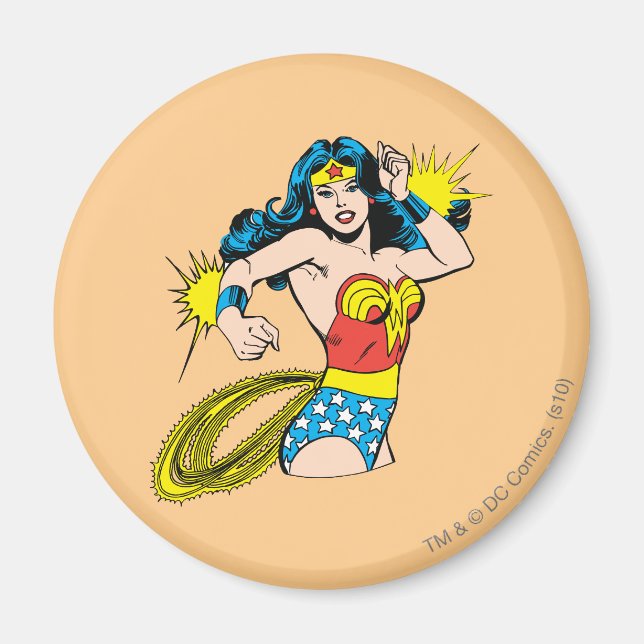 Wonder Woman Twist with Glowing Cuffs Magnet (Front)