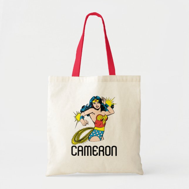 Wonder Woman Twist with Glowing Cuffs Tote Bag (Front)