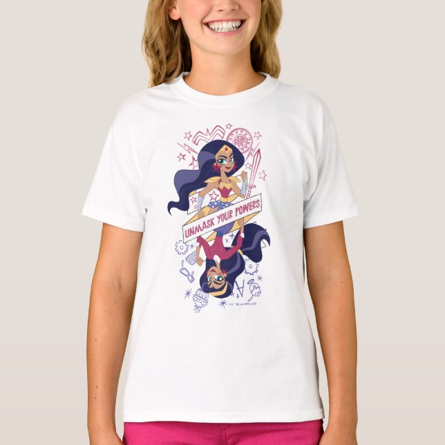 Wonder Woman Unmask Your Powers T-Shirt (Front)