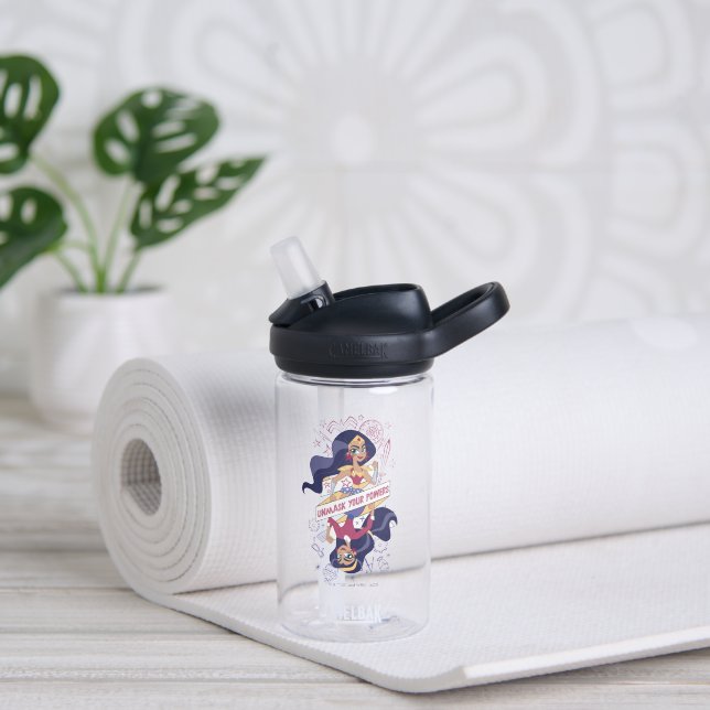 Wonder Woman Unmask Your Powers Water Bottle (Yoga)
