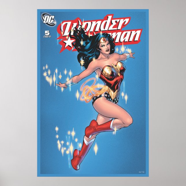 Wonder Woman Vintage Comic Cover Poster (Front)