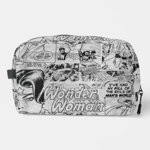 Wonder Woman Vintage Comic Pattern Dopp Kit