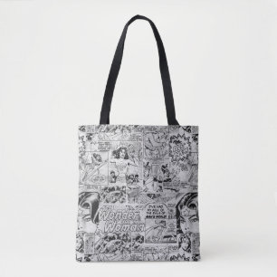 Wonder Woman Vintage Comic Pattern Tote Bag