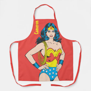 Wonder Woman   Vintage Pose with Lasso Apron