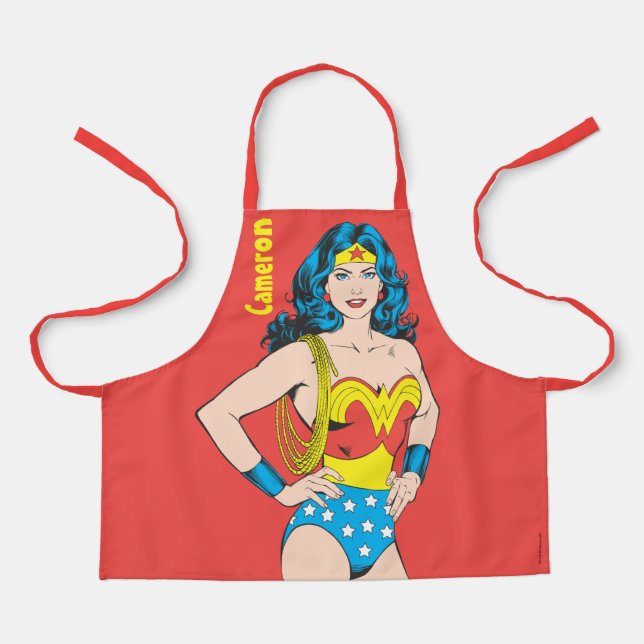 Wonder Woman | Vintage Pose with Lasso Apron (Front)
