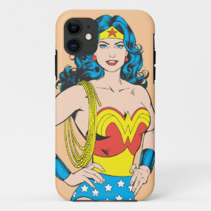 Wonder Woman   Vintage Pose with Lasso iPhone 11 Case