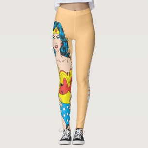 Wonder Woman   Vintage Pose with Lasso Leggings