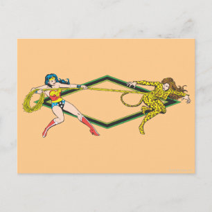 Wonder Woman vs The Cheetah Postcard