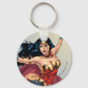 Wonder Woman Wearing Cape Key Ring