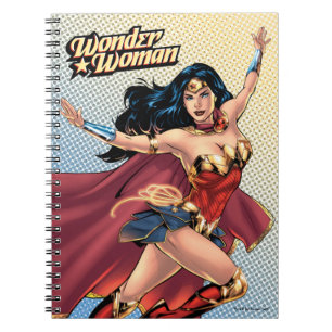 Wonder Woman Wearing Cape Notebook