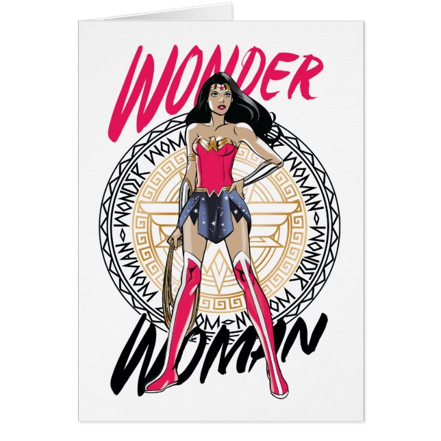 Wonder Woman With Greek Tribal Emblem (Front)