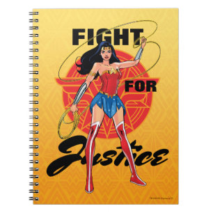 Wonder Woman With Lasso - Fight For Justice Notebook