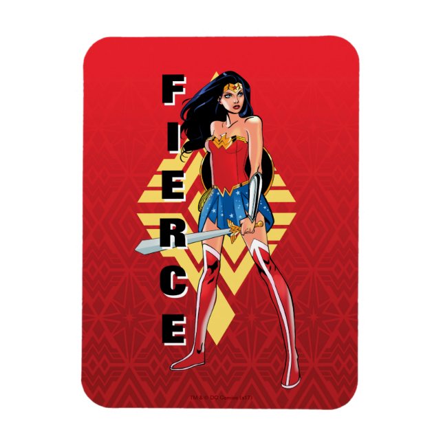 Wonder Woman With Sword - Fierce Magnet (Vertical)