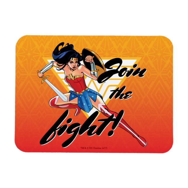 Wonder Woman With Sword - Join The Fight Magnet (Horizontal)
