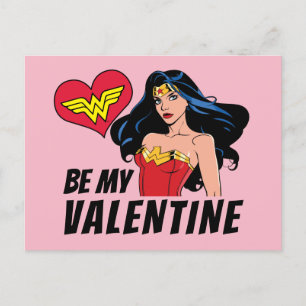 Wonder Woman   You're Wonderful Valentine Holiday Postcard