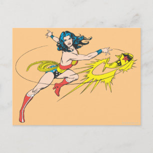Wonder WomanThrows Crown Postcard