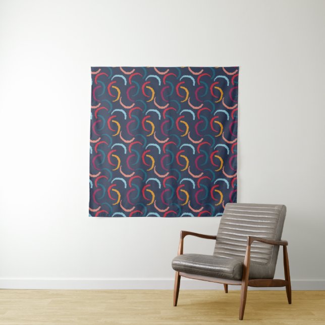 Wonderful Abstract Pattern Tapestry (In Situ)